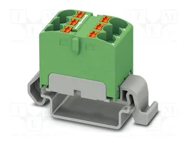 PHOENIX CONTACT PTFIX 6X4-NS35A GN Conector de carril 32A 800V