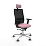 PIQUERAS Y CRESPO Silla de oficina Horna Rosa y Negro
