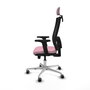 PIQUERAS Y CRESPO Silla de oficina Horna Rosa y Negro