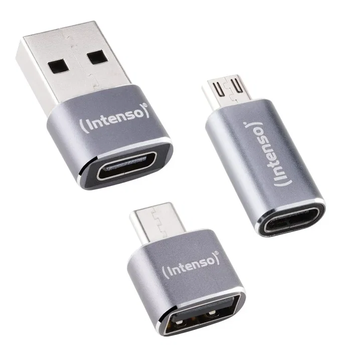 Intenso Set de 3 Adaptadores USB MIX480 Gris Intenso Set de 3 Adaptadores USB MIX480 Gris