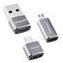 Intenso Set de 3 Adaptadores USB MIX480 Gris