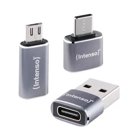 Intenso Set de 3 Adaptadores USB MIX480 Gris