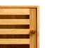 Berilo Mueble con Puerta y 2 Baldas de Bambú 80 x 5.5 x 33 cm