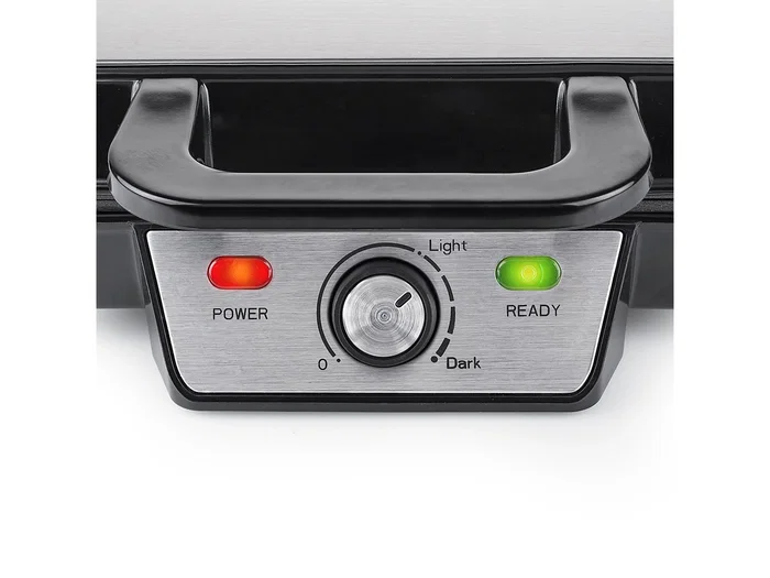 Tristar Gofrera Eléctrica WF-2195 para 2 Gofres Belgas, 1000 W, Antiadherente, Acero Inoxidable Negro Tristar Gofrera Eléctrica WF-2195 para 2 Gofres Belgas, 1000 W, Antiadherente, Acero Inoxidable Negro