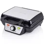 Tristar WF-2195 Gofrera para Gofres Belgas, 1000 W, 2 Gofres, Acero Inoxidable Negro