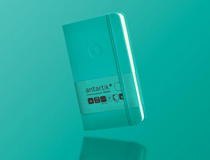 Antartik Cuaderno A6 Tapa Dura Hojas Lisas Turquesa 100 Hojas 80gr Fsc Colección Antartik Notes