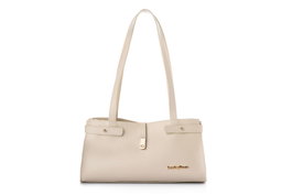 Lucky Bees Bolso de Hombro Crema Cuero de Polivinilo 30x11x15 cm