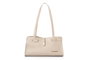 Lucky Bees Bolso de Hombro Crema Cuero de Polivinilo 30x11x15 cm