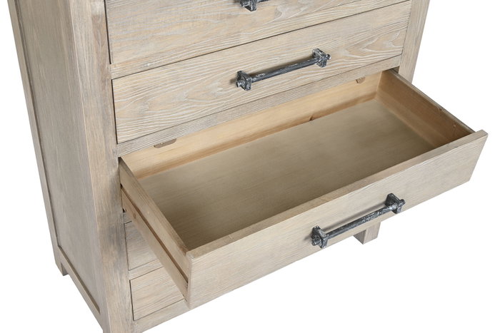 DKD Home Decor Chifonier de Madera de Hevea 88x42x121,5 Natural