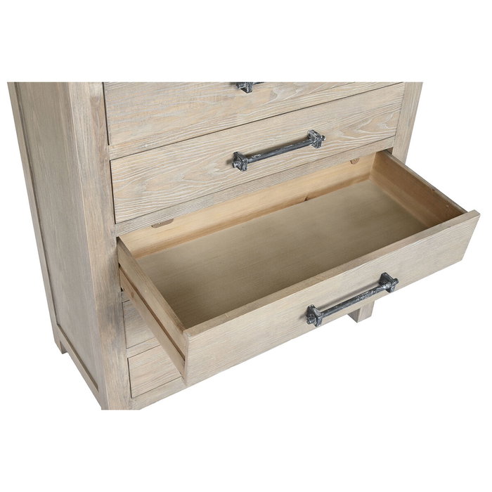 DKD Home Decor Chifonier de Madera de Hevea 88x42x121,5 Natural
