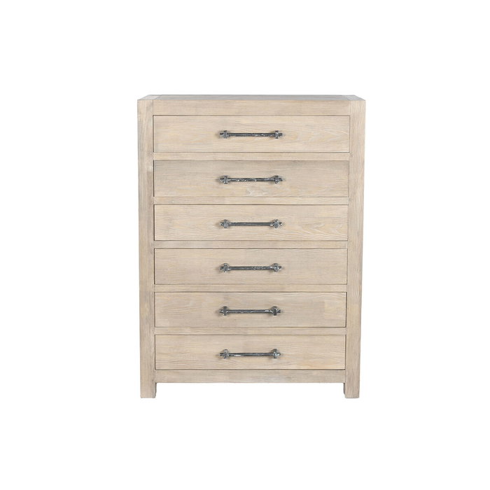 DKD Home Decor Chifonier de Madera de Hevea 88x42x121,5 Natural