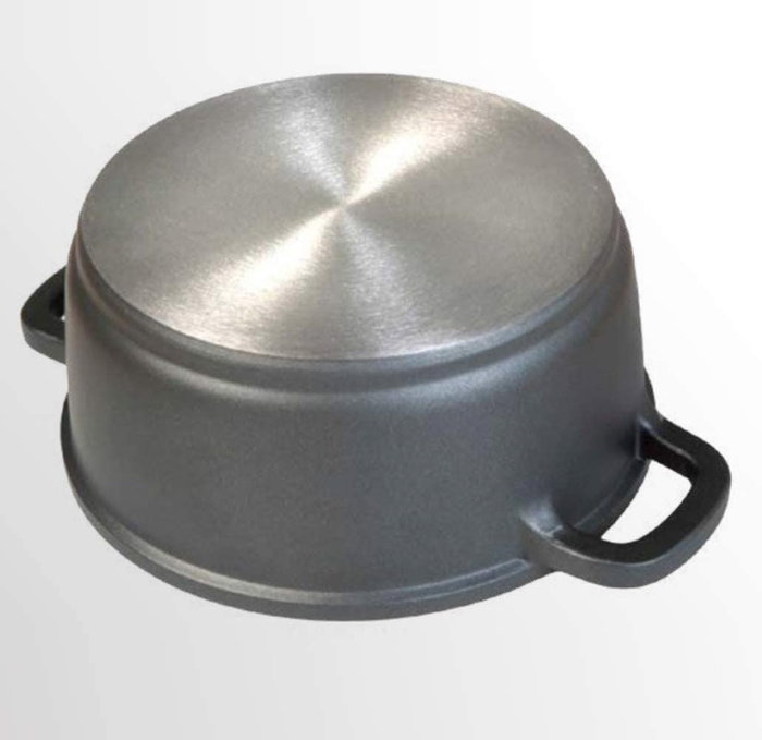 WECOOK Cazuela Alta 16 cm con Tapa de Cristal Ecostone
