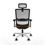 PIQUERAS Y CRESPO Silla de oficina Haches Naranja y Blanco