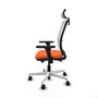 PIQUERAS Y CRESPO Silla de oficina Haches Naranja y Blanco