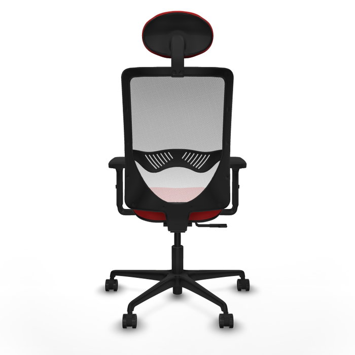 PIQUERAS Y CRESPO Silla de oficina Zulema Mecanismo Sincro Rojo y Blanco