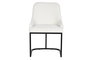 DKD Home Decor Silla Moderno Blanco Negro Metal Poliester 61 x 82.5 x 54 cm
