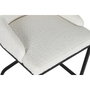 DKD Home Decor Silla de Metal y Poliéster Blanco 54x61x82,5 cm
