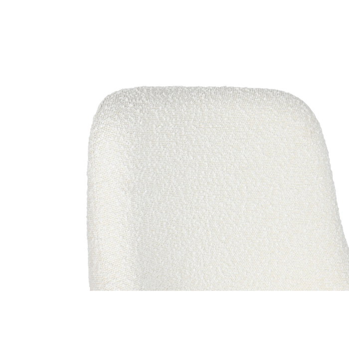 DKD Home Decor Silla de Metal y Poliéster Blanco 54x61x82,5 cm DKD Home Decor Silla de Metal y Poliéster Blanco 54x61x82,5 cm