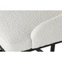 DKD Home Decor Silla de Metal y Poliéster Blanco 54x61x82,5 cm