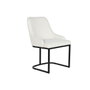 DKD Home Decor Silla de Metal y Poliéster Blanco 54x61x82,5 cm