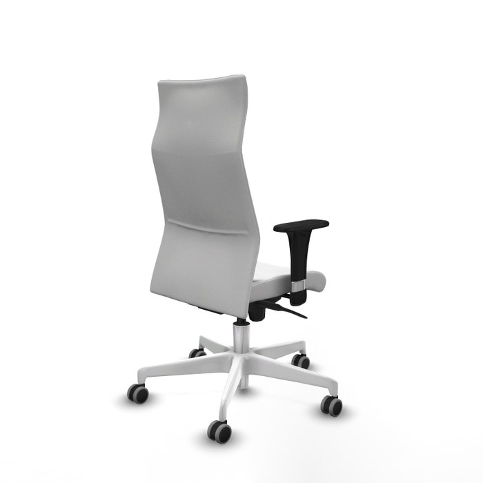 PIQUERAS Y CRESPO Sillón Albacete con mecanismo Sincro, Tela Blanca y Base de Poliamida PIQUERAS Y CRESPO Sillón Albacete con mecanismo Sincro, Tela Blanca y Base de Poliamida