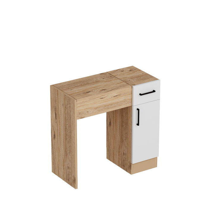 Hanah Home Mesa de Maquillaje Atlantic Pine y Blanco 77x108.8x37.3 cm