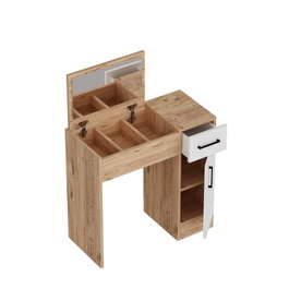 Hanah Home Mesa de Maquillaje Atlantic Pine y Blanco 77x108.8x37.3 cm