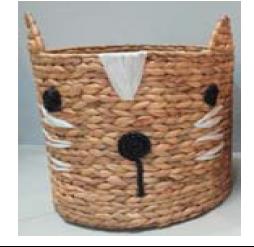 DKD Home Decor Cesta Blanco Negro Fibra 37 x 40 x 37 cm