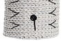 DKD Home Decor Cesta Blanco Negro Fibra 37 x 40 x 37 cm