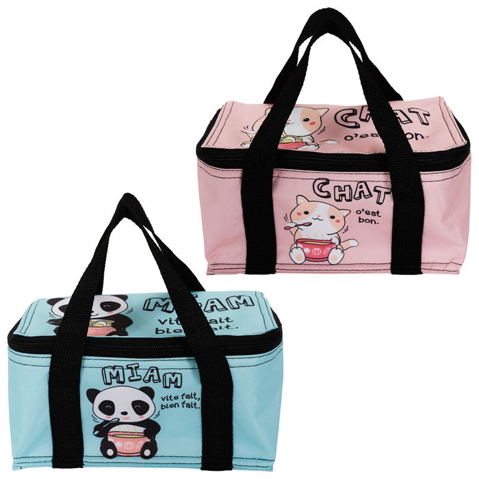 The Concept Factory Bolsa Térmica Hielo Fiambrera Kawaii 2L con Bloque Refrigerante y Contenedor Hermético 1L