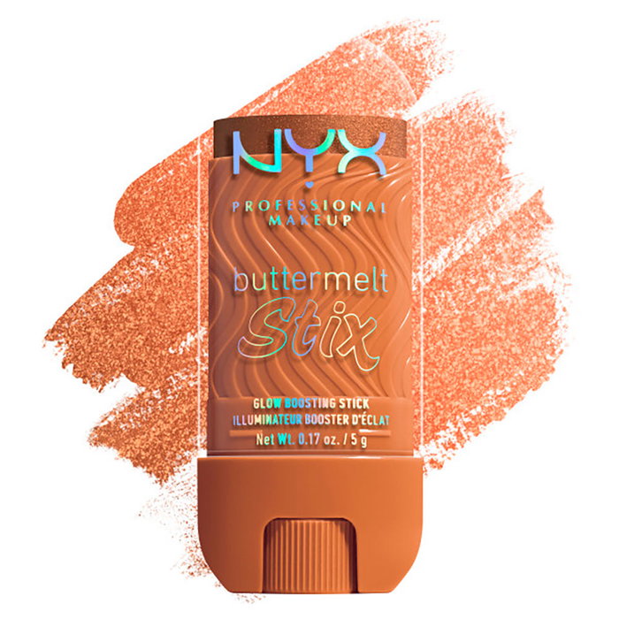 NYX Professional Make Up #It's Giving Melt Buttermelt Stix - Stick Iluminador Glow Boosting, Textura Sedosa, Con Manteca de Cupuaçu y Aceite de Coco, 5 g