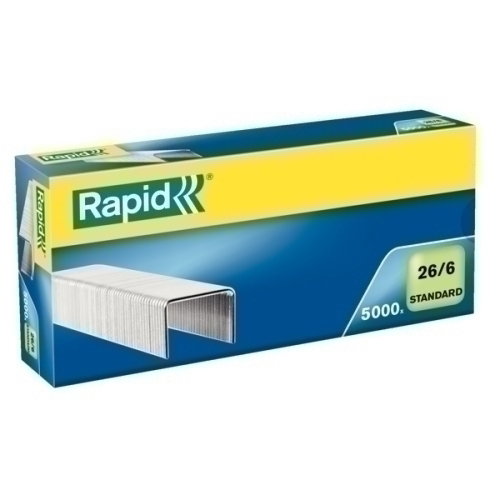 Rapid Grapas Estándar 26/6 Galvanizada Caja de 5000 Rapid Grapas Estándar 26/6 Galvanizada Caja de 5000
