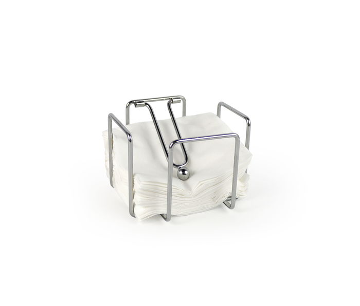 My Bar Servilletero Cromado 12 x 12 cm para Coctelería (12 Unidades)