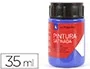 La Pajarita Pintura Látex Azul Ultramar Satinado 35 ml Acabado Mate Para Madera, Papel, Piedra, Ladrillo, Estuco, Cemento Ideal Manualidades