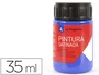 La Pajarita Pintura Látex Azul Ultramar Satinado 35 ml Acabado Mate Para Madera, Papel, Piedra, Ladrillo, Estuco, Cemento Ideal Manualidades
