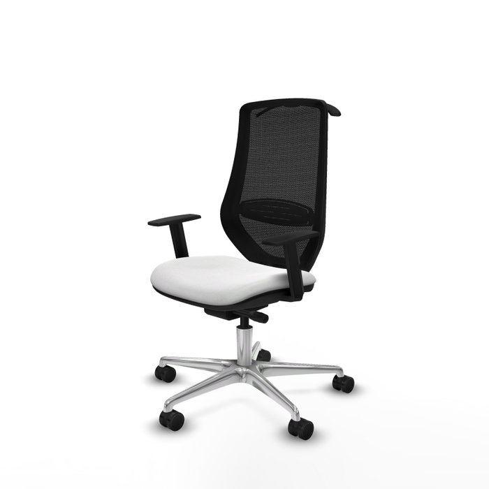 PIQUERAS Y CRESPO Silla de oficina Mardos con mecanismo Sincro/Traslack, Blanco/Negro PIQUERAS Y CRESPO Silla de oficina Mardos con mecanismo Sincro/Traslack, Blanco/Negro