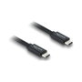 DeLOCK Cable Coaxial USB4 Gen 3x2 40 Gbps 240 W 1 m Negro
