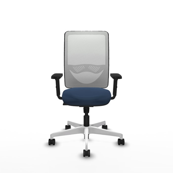 PIQUERAS Y CRESPO Silla de oficina Zulema Azul marino y Blanco PIQUERAS Y CRESPO Silla de oficina Zulema Azul marino y Blanco