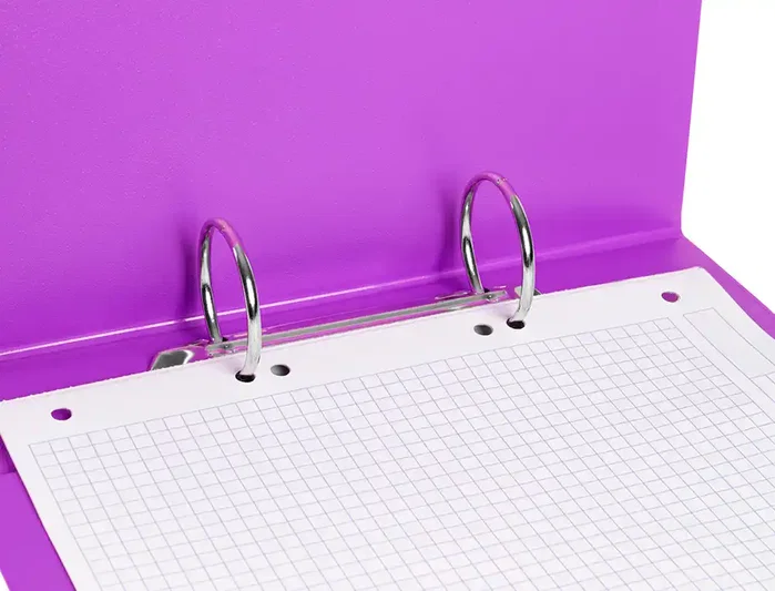 Liderpapel Carpeta de 2 anillas redondas 40 mm A5 Violeta