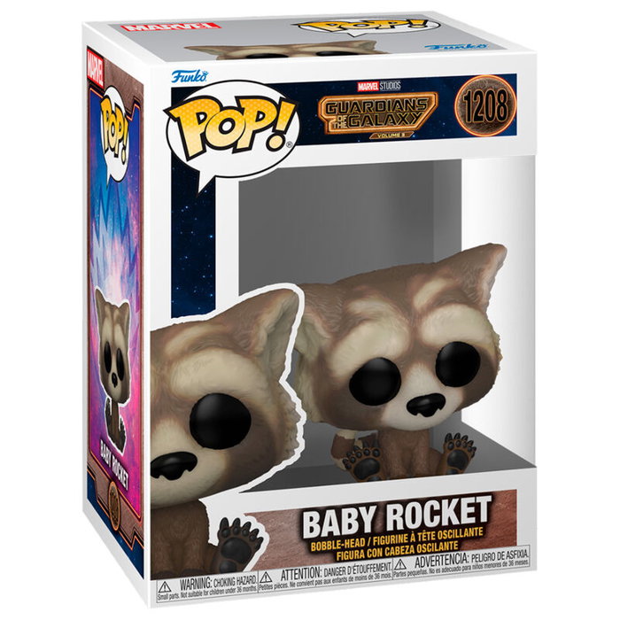 Funko Figura POP Marvel Guardianes de la Galaxia 3 Baby Rocket Vinilo 9cm Funko Figura POP Marvel Guardianes de la Galaxia 3 Baby Rocket Vinilo 9cm