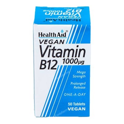 HEALTH AID Vitamina B12 1.000 µg 50 comprimidos