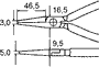 KNIPEX Alicates planos y prolongados de 160mm