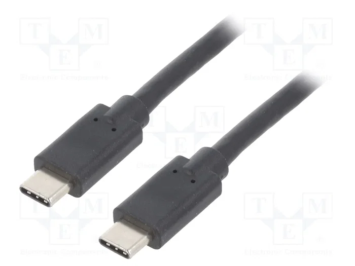 Qoltec Cable USB 3.1 tipo C a USB 3.1 tipo C 2.5m Negro Qoltec Cable USB 3.1 tipo C a USB 3.1 tipo C 2.5m Negro