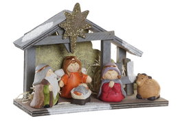 DKD Home Decor Nacimiento Terracota LED Multicolor