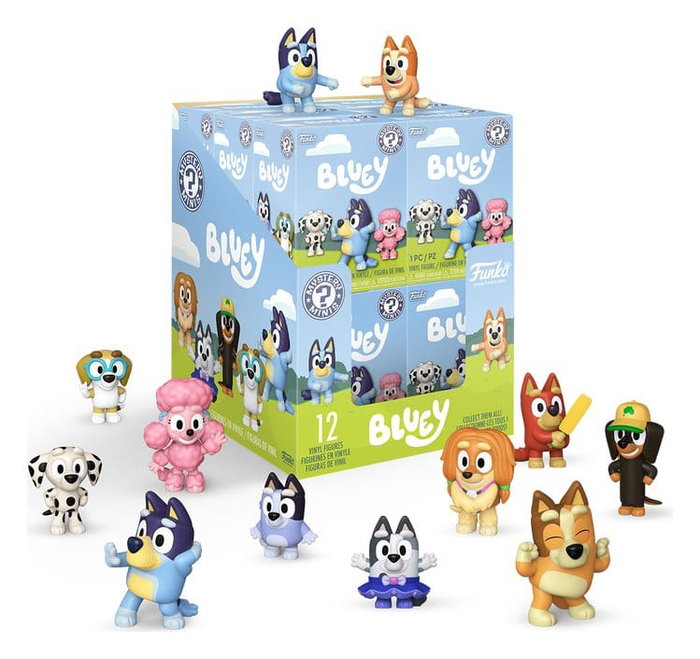 Funko Bluey Mystery Minis Expositor de 12 Minifiguras Funko Bluey Mystery Minis Expositor de 12 Minifiguras