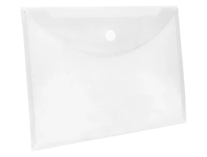 Liderpapel Carpeta dossier A4 transparente con cierre de velcro