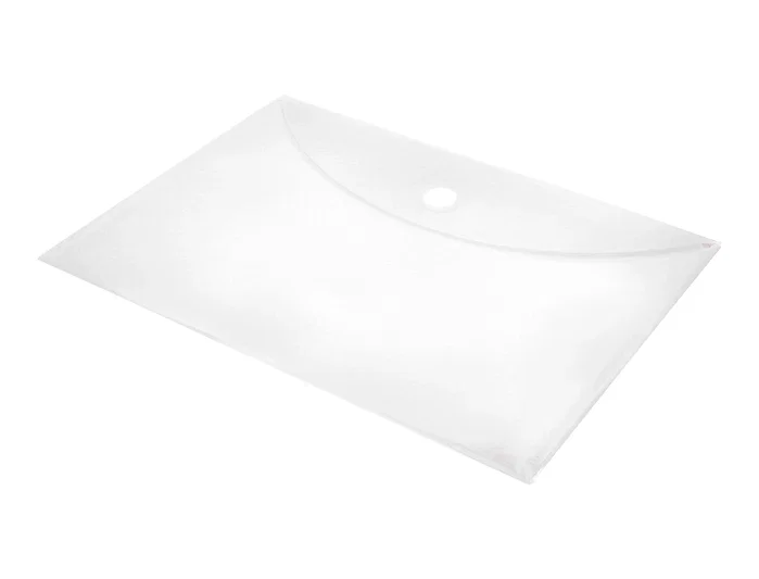 Liderpapel Carpeta dossier A4 transparente con cierre de velcro