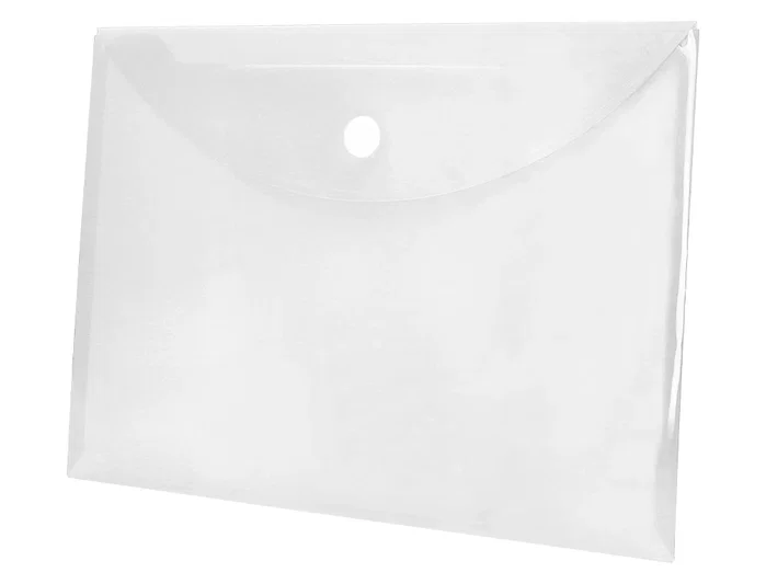 Liderpapel Carpeta dossier A4 transparente con cierre de velcro