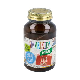 Santiveri Smartkids Perlas Masticables Omega-3 con DHA, EPA, Vitaminas D y E, 60 Perlas, Suplemento Infantil