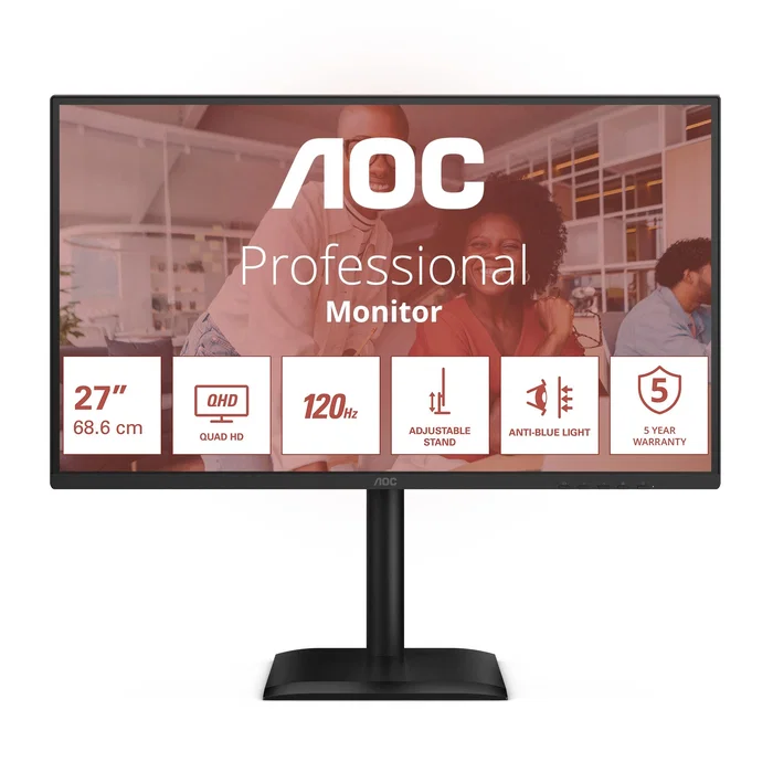 AOC Q27E4CV Monitor QHD de 27 pulgadas con USB-C de 90W y 120 Hz